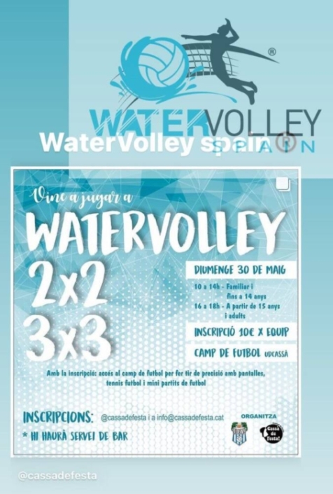 Cartel torneo Watervolley spain