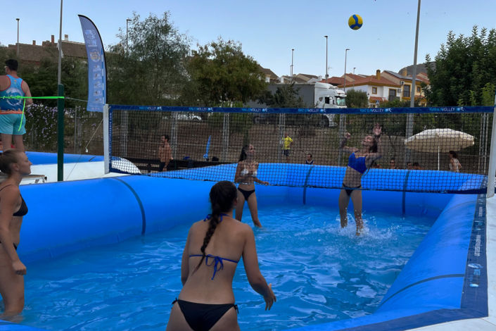 Watervolley Diputacion Provincial de Malaga Pizarra 2022 - jugada en piscina femenina