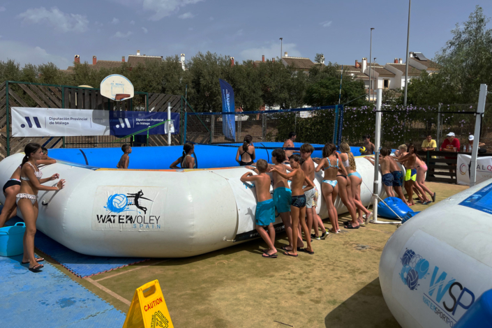 Watervolley Diputacion Provincial de Malaga Pizarra 2022 - piscina para menores con publico