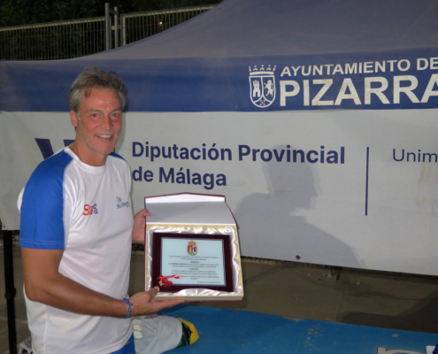 Watervolley Diputacion Provincial de Malaga Pizarra 2022 - Rafa Pascual placa de homenaje